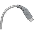 Miniatyrbild 3 av 4: Ultraförstärkt USB C/USB C-kabel 2m 3A Livstidsgaranti Grå - 100 % återvunnen plast Force Power