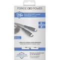 Miniatyrbild 4 av 4: Ultraförstärkt USB C/USB C-kabel 2m 3A Livstidsgaranti Grå - 100 % återvunnen plast Force Power