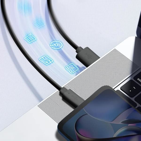 USB till USB-C-kabel - MOTOROLA - 1m - Svart - Laddning och dataöverföring - Kompatibel med alla telefoner