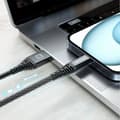 Miniatyrbild 4 av 4: USB C-kabel - SWISSTEN - 1,5 m - 60W snabbladdning - Aramidfiber - Anti-trassel