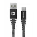 Miniatyrbild 1 av 4: USB C-kabel - SWISSTEN - 1,5 m - 60W snabbladdning - Aramidfiber - Anti-trassel