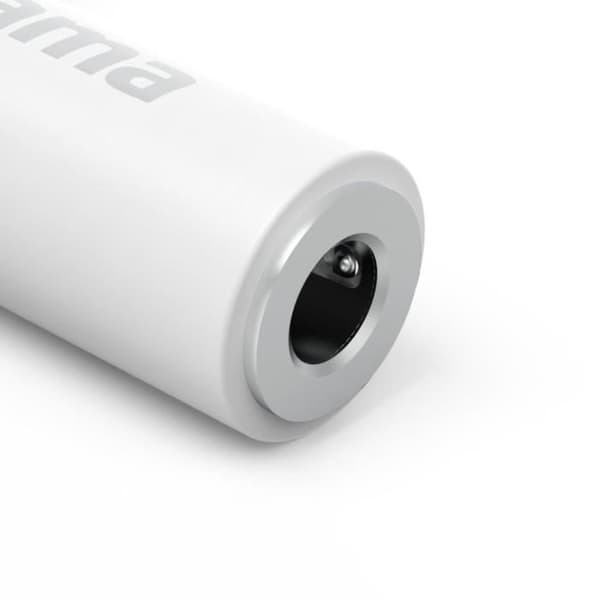 90° Lightning - 3,5 mm Jack Adapter, Vit