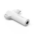 Miniatyrbild 2 av 4: 90° Lightning - 3,5 mm Jack Adapter, Vit