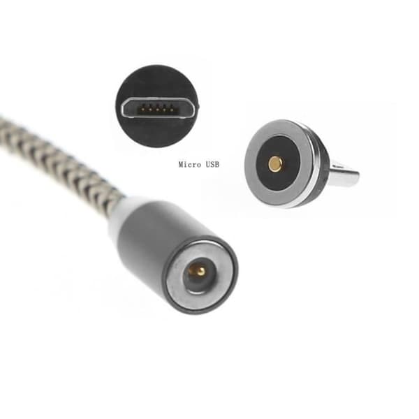 2A Magnetisk Typ C &amp; Micro USB Laddare Strömadapter för Android bv840