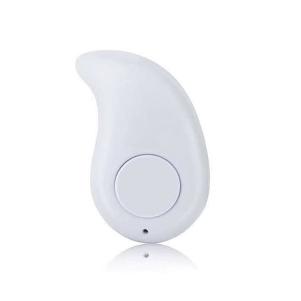 2016 Mini Bluetooth Headset Stereo Inbyggd Mic Trådlöst In-Ear hörlurar Headset (Vit (för vänster öra))