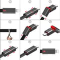 Miniatyrbild 4 av 4: SHOP-STORY - MAGIC KABEL - Quick Repair USB-kabel till Apple Iphone - Svart