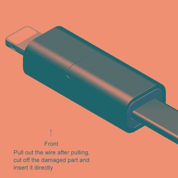 1,5M Usb 8-stifts reparerbar synkroniserings- och reparationskabel för iPhone Xr / Iphone Xs Max / Iphone X Et - 220869