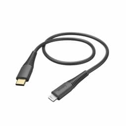 Kabel ładujący USB-C lightning 1,5m Czarny