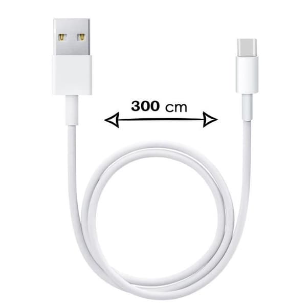 3 meter typ C-kabel för Xiaomi Redmi Note 9 Pro Snabbladdning-Dataöverföring