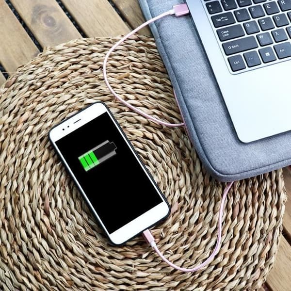 Micro USB-kabel för HTC Desire 21 Pro Nylonflätad USB-kabel 1,3 meter snabbladdning-synkronisering-dataöverföringskabel - ROSA
