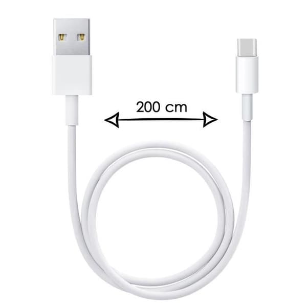 2 meter typ C-kabel för Realme X50 5G Snabbladdning-dataöverföring