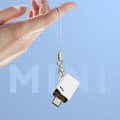 Miniatyrbild 3 av 4: OTG Adapter USB Hona till USB-C Hane Kompakt Vit XO Vit