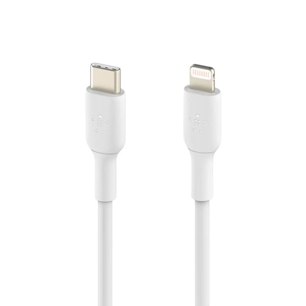 BELKIN BOOST CHARGE LIGHTNING TILL USB-C 2M WHITE CAA003BT2MWH