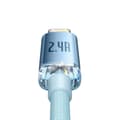 Miniatyrbild 1 av 11: Kabel USB do iP Baseus Crystal Shine, 2.4A, 2m (niebieski)