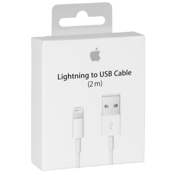 Apple MD819ZM/A kaapeliläpipainopakkaus 2m iPhone 5/SE/6/6 Plus/7/7 Plus/8/8 Plus/X/Xs/Xs Max/Xr