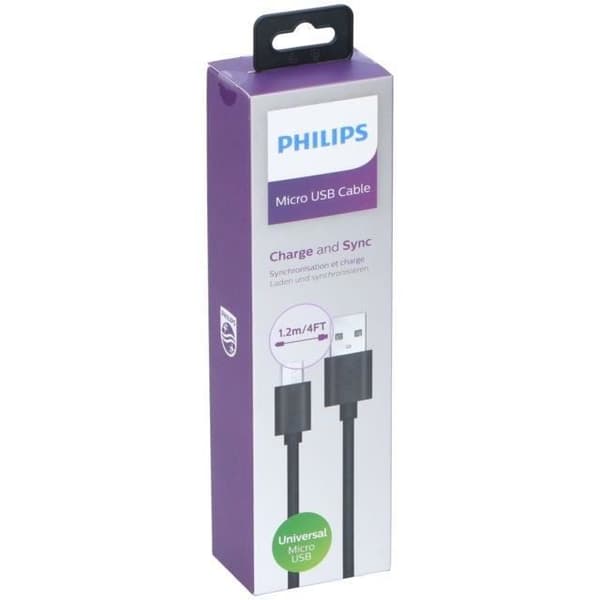 USB2.0/USB-Mikrokabel DLC3104U / 001,2m Philips