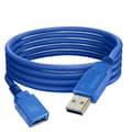 Miniatyrbild 2 av 4: USB 3.0-förlängningskabel 5 Gb/s Synkroniseringslängd 1,5 m LinQ Blue