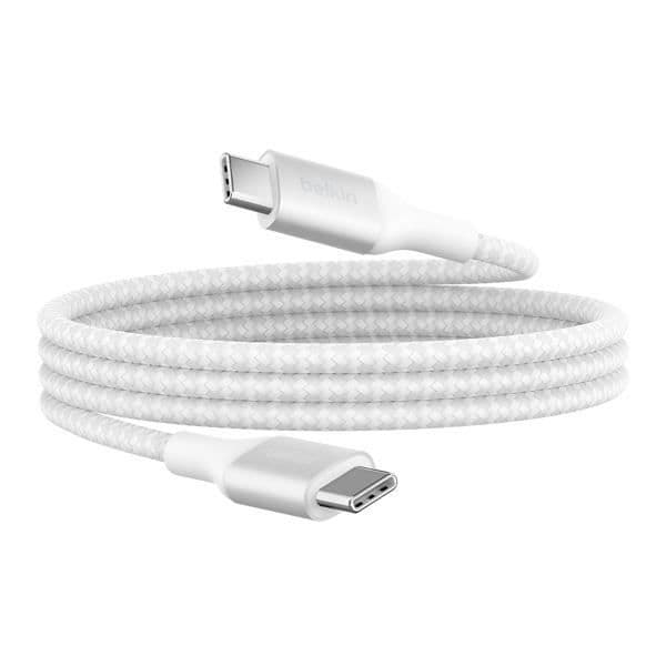 USB C-kabel - BELKIN - BoostCharge - 240W - Flätad Nylon - 1m - Ultra-snabb laddning