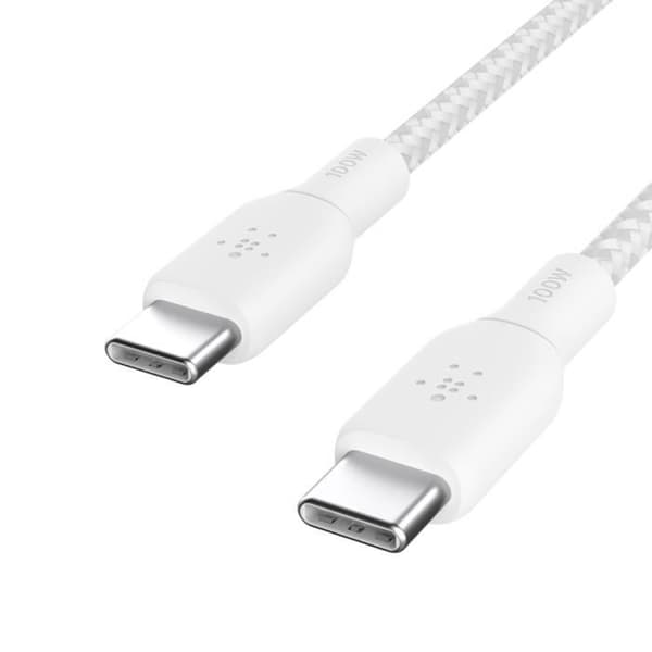 USB-C-kabel - BELKIN - BoostCharge - 100W - Flätad Nylon - 3 meter