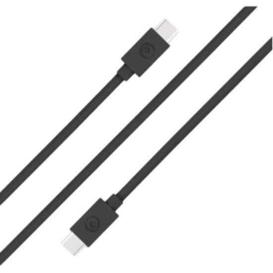 USB C / USB C-kabel 3A strömförsörjning Laddning och synkronisering 2m BigBen ansluten Svart