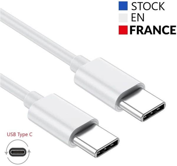 USB typ C till typ C-kabel - 1 meter för Oppo A1s 5G snabbladdning - snabbladdnings-/synkroniseringskabel