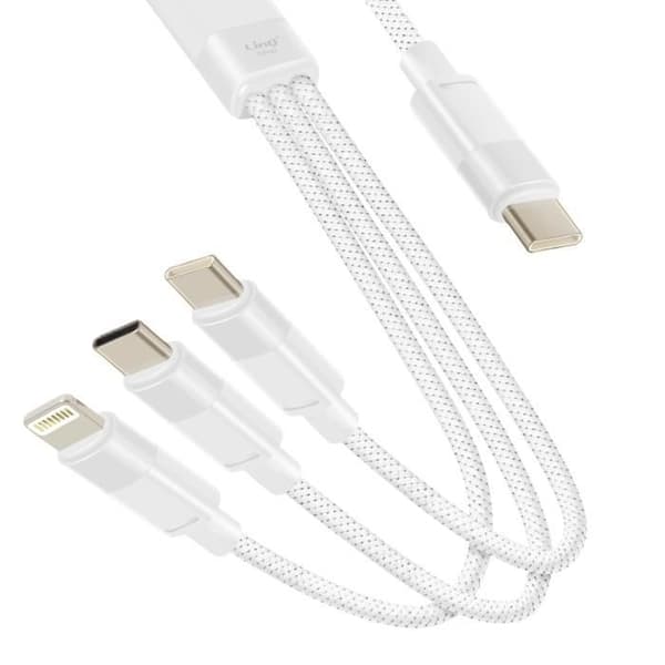 USB-C till Lightning-kabel - LINQ - 1,2 m - 60W snabbladdning - USB-C och Lightning-kompatibel