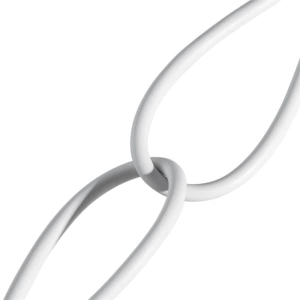 BASEUS 1m 2.4A snabbladdningsdatakabel kompatibel med iPhone, vit