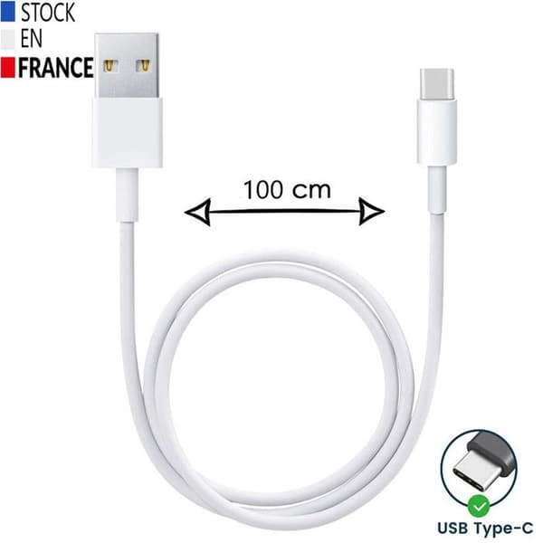 USB Typ C-kabel för Samsung Galaxy C55 - Snabbladdning/synkronisering av dataöverföring - 1 meter kabel