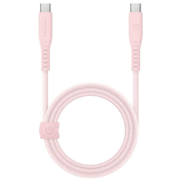 ENERGEA Flow USB-C - USB-C-kaapeli 1,5 m pinkki/vaaleanpunainen 240 W 5A PD Pikalataus