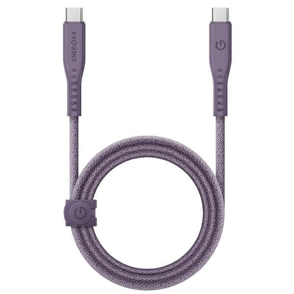 ENERGEA Flow USB-C - USB-C-kaapeli 1,5 m violetti/violetti 240 W 5A PD pikalataus