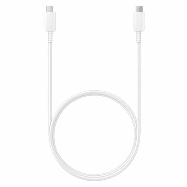 Snabbladdningskabel, 2x Type-C, 5A, 1m - Samsung - Vit