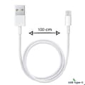 Miniatyrbild 3 av 4: USB-C-kabel för Motorola Moto G35 5G - Typ C snabbladdnings- och synkroniseringskabel - 1 meter