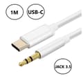 Miniatyrbild 5 av 5: Adapterkabel för ZTE Blade A75 5G, USB C till minijack 3,5 mm Auxiliary Audio