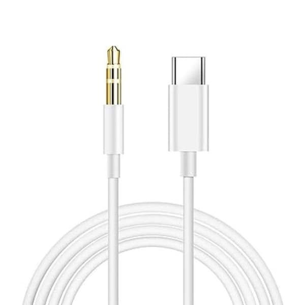 Adapterkabel för BLU G64, USB C till minijack 3,5 mm Auxiliary Audio