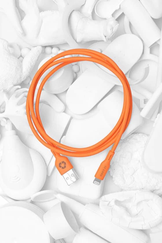 Multiple colors - iPhone Lightning cable · 1.2 meter · Made of recycled plastics, laddsladd, laddkabel.