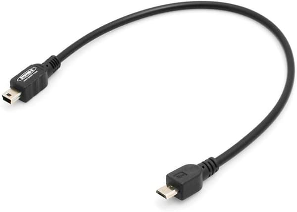 Systems telefonkabel - 45971214ve - Kort Micro USB till Mini, USB-laddningskabel, 30 cm