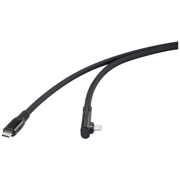 Renkforce USB-C Kabel USB4™ USB-C® han till han 1.00 m svart 8K UHD RF-6438138