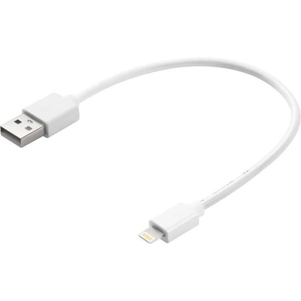 Lightning till USB-kabel - MFi-certifierad - Vit - 20cm