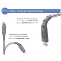 Miniatyrbild 4 av 4: Câble Lightning MFi till USB-C 3A Ultra-Förstärkt Laddning och Synkronisering 2m Force Power Grå