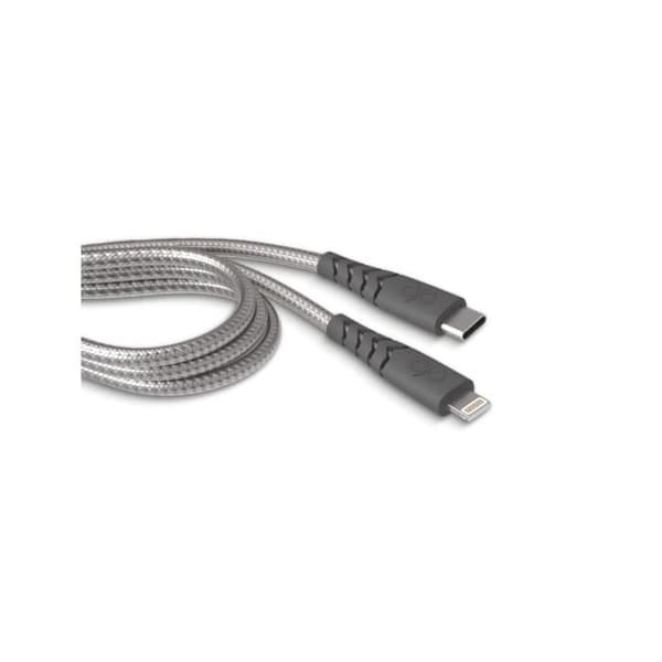Câble Lightning MFi till USB-C 3A Ultra-Förstärkt Laddning och Synkronisering 2m Force Power Grå