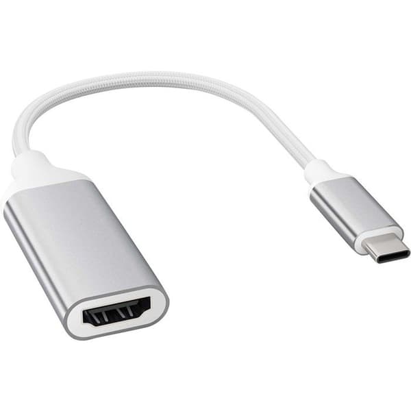 USB-C till HDMI-adapter - FORCE POWER - Hög hastighet - 4K Ultra HD - Plug & Play - Vit