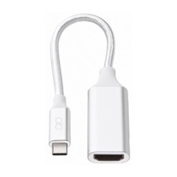 USB-C till HDMI-adapter - FORCE POWER - Hög hastighet - 4K Ultra HD - Plug &amp; Play - Vit