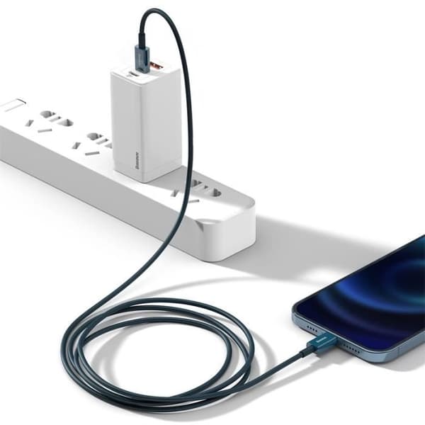BASEUS Blue 2m 20W PD snabbladdningskabel Kompatibel med alla iPhone