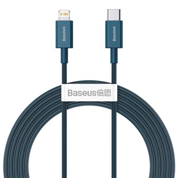 BASEUS Blue 2m 20W PD snabbladdningskabel Kompatibel med alla iPhone