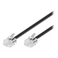 MicroConnect Modular - Telefonkabel - RJ-11 (M) - RJ-11 (M) - 2 m - svart