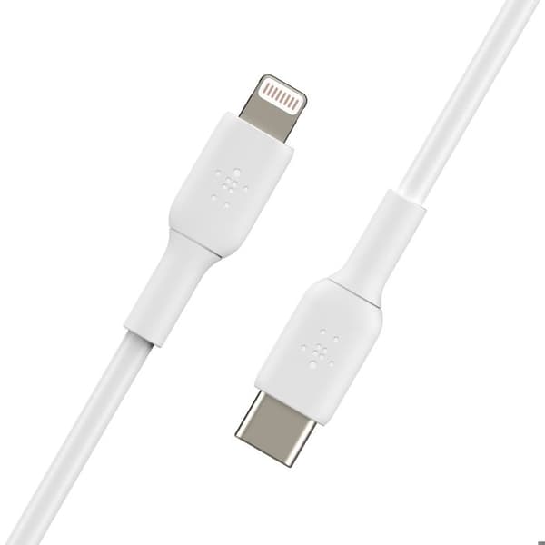 BELKIN BOOST CHARGE LIGHTNING TILL USB-C 2M WHITE CAA003BT2MWH
