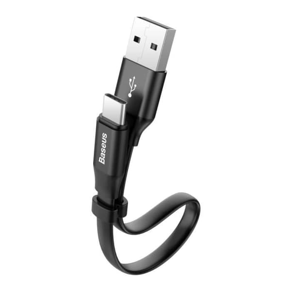 Baseus Black USB-C Kort USB-kabel för ASUS - BLACKBERRY - CROSSCALL - GOOGLE - HTC - HUAWEI - NOKIA - ONEPLUS - OPPO - SAMS... och +