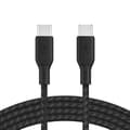 Miniatyrbild 1 av 3: Belkin Rugged USB-C till USB-C-kabel (svart) - 2m - 2m flätad sleeve Laddnings- och synkroniseringskabel USB-C till USB