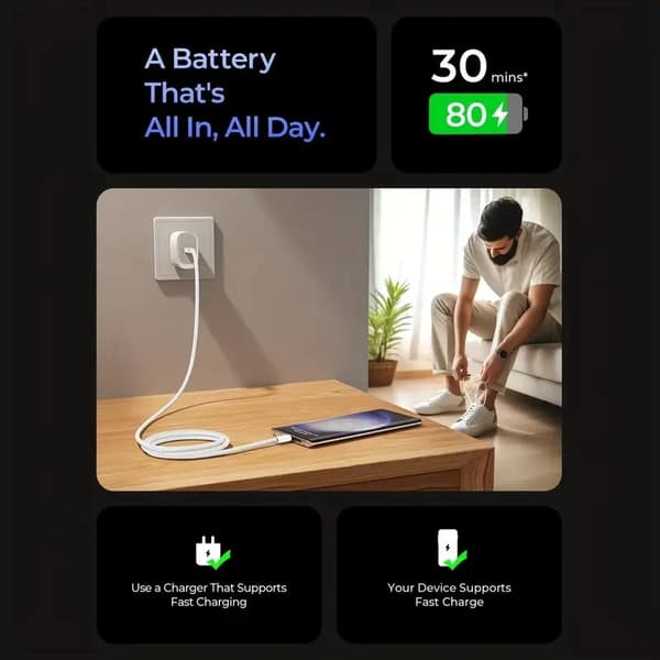 INF 2-pakke USB C til USB C-kabel, 60 W hurtigopladningskabel til iPhone 15/16