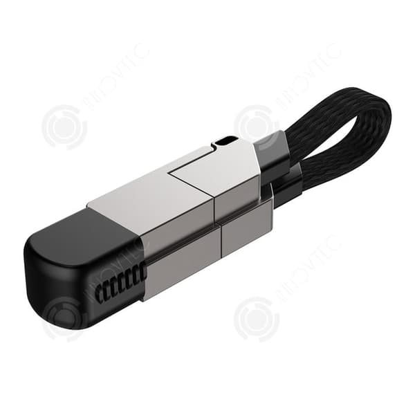 INN Câble inCharge Kabel Usb C Snabbladdning Ultra 4 i 1 Nyckelring med Usb c-kabel 18W magnetisk och vikbar USB-kontakt Present till man